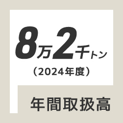 8万3千トン年間取扱高